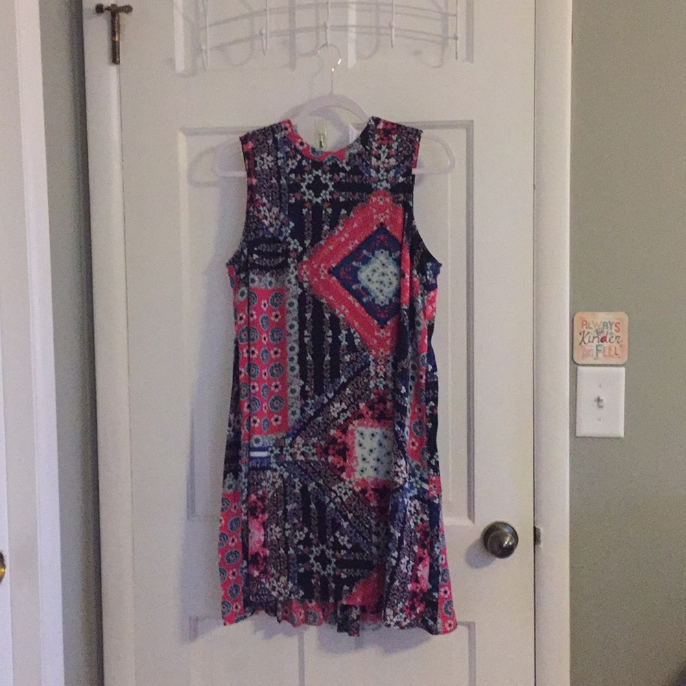 High Neck Flowy Dress